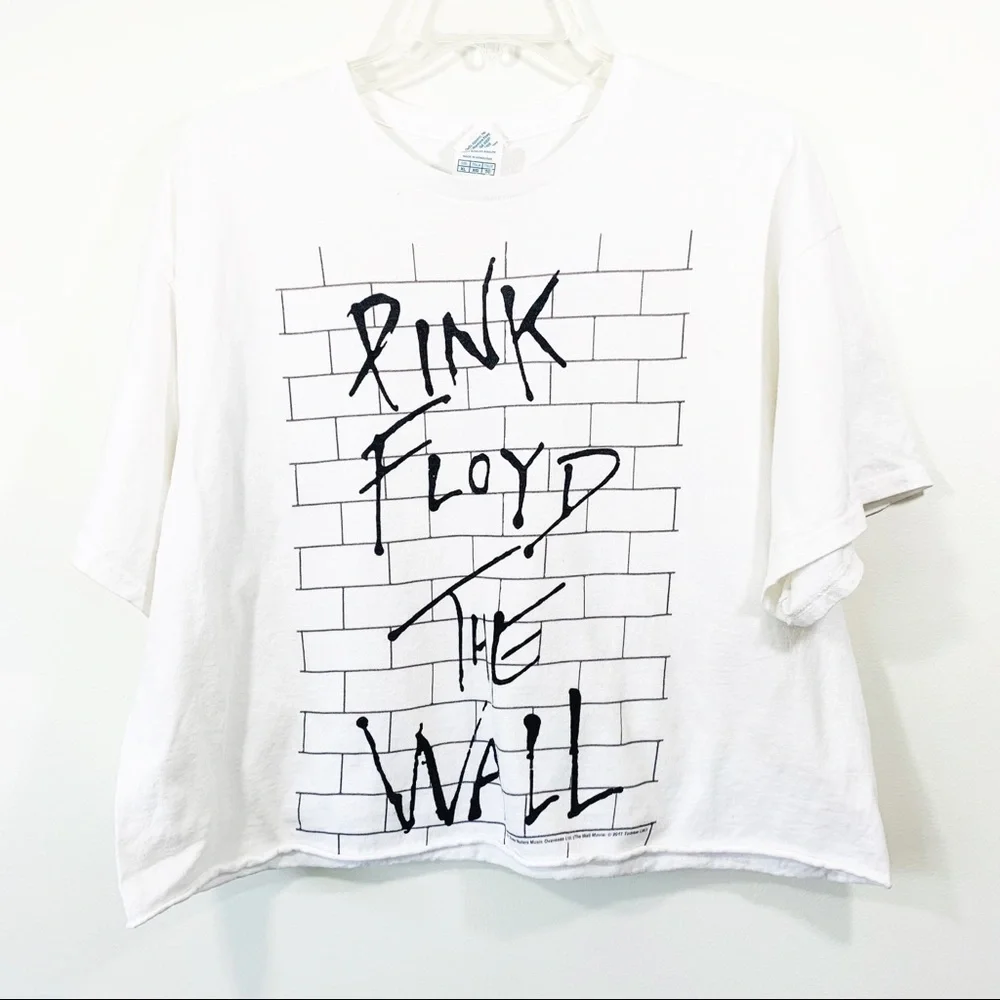 Pink Floyd The Wall Logo Crop T-shirt XL - Picture 1 of 5